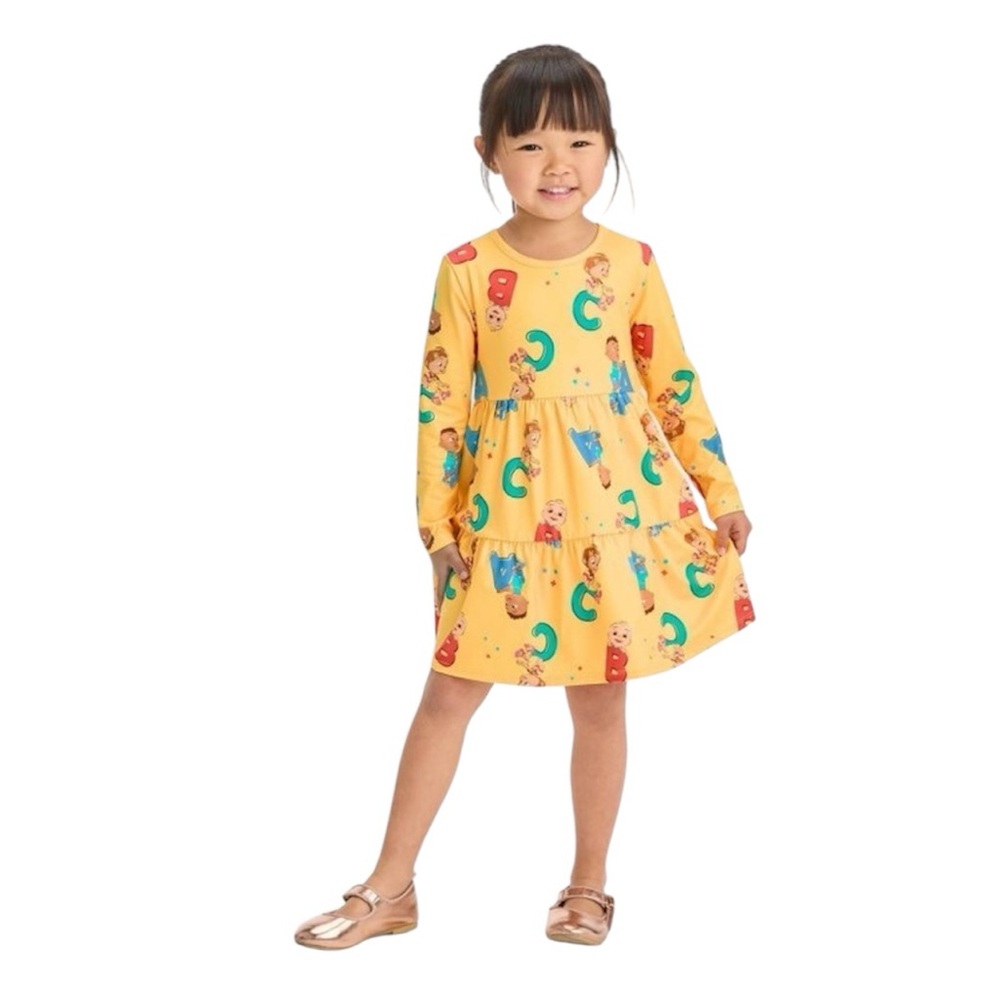 Toddler Girl Cocomelon JJ & Friends with ABC’s Dress